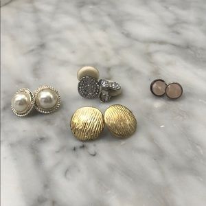 Four gorgeous stud earrings